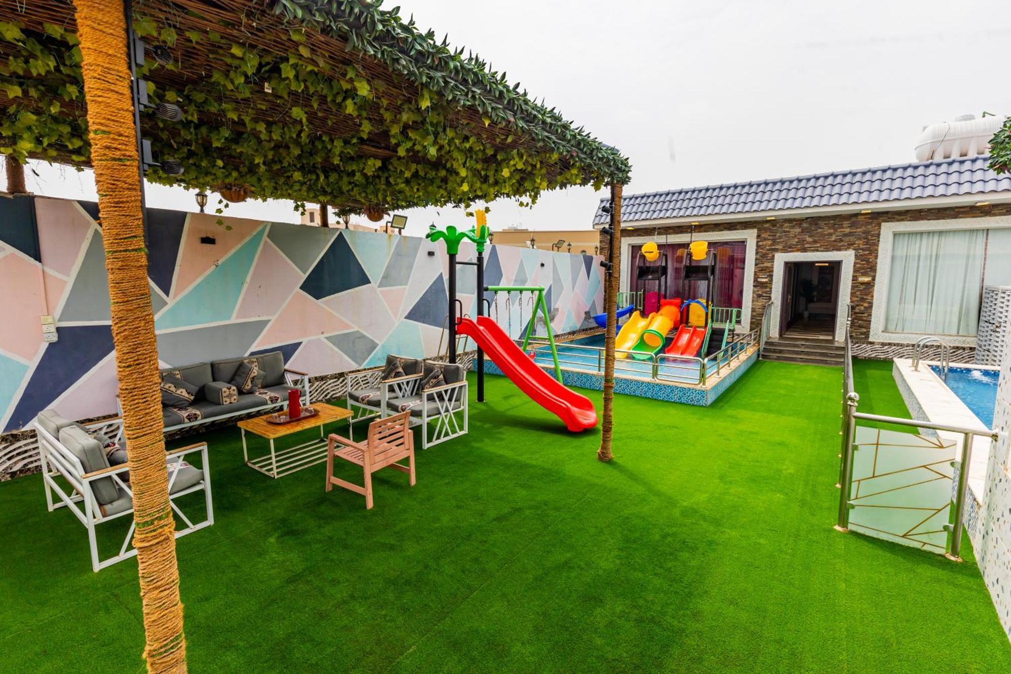 شاليهات الكوخ السويسري وأكوابارك Villa Ash Shishah Exterior foto