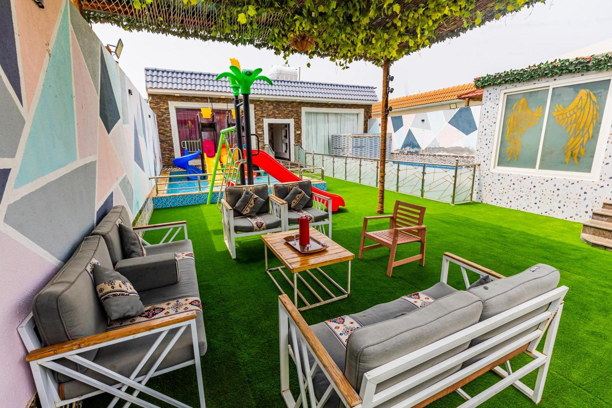 شاليهات الكوخ السويسري وأكوابارك Villa Ash Shishah Exterior foto